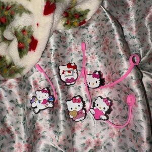 Hello Kitty Pink Straw Covers